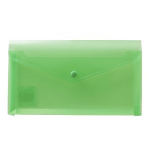 J.Burrows Document Wallet DL Button Closure Green
