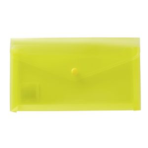 J.Burrows Document Wallet DL Button Closure Yellow