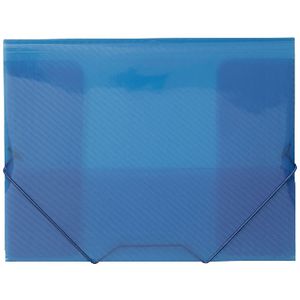 J.Burrows A4 Document Wallet with Elastic Closure Blue