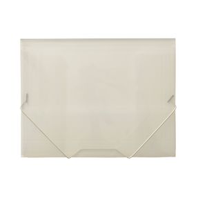 J.Burrows A4 Document Wallet with Elastic Closure Clear