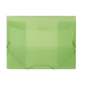 J.Burrows A4 Document Wallet with Elastic Closure Green