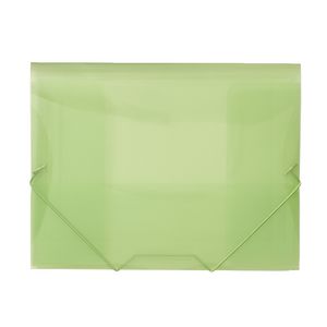 J.Burrows A4 Document Wallet with Elastic Closure Lime