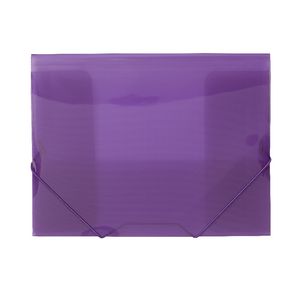 J.Burrows A4 Document Wallet with Elastic Closure Purple