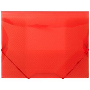 J.Burrows A4 Document Wallet with Elastic Closure Red