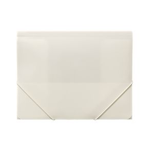 J.Burrows A4 Document Wallet with Elastic Closure White