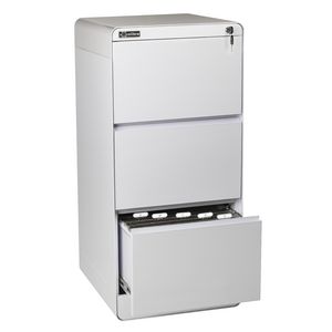 Excalibre 3 Drawer Filing Cabinet White
