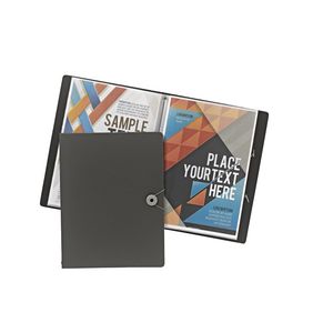 J.Burrows Foam Display Book A4 20 Pocket Fixed Grey