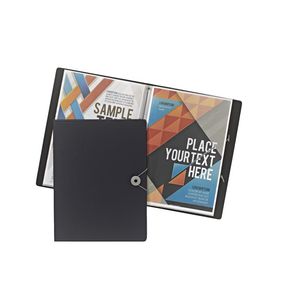 J.Burrows A4 Foam Display Book 20 Pockets Navy