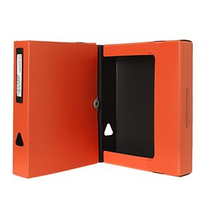 J.Burrows A4 Foam Document Box Orange