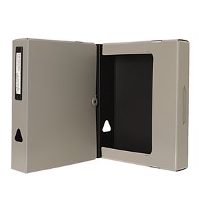 J.Burrows A4 Foam Document Box Warm Grey