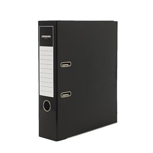 J.Burrows Gloss Lever Arch File A4 2 Ring Black