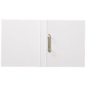 J.Burrows Binder A4 2 D-Ring 25mm Gloss White