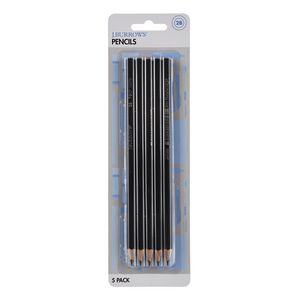 J.Burrows 2B Graphite Pencils 5 Pack
