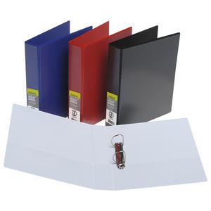 J.Burrows Insert Binder A4 2 D-Ring 38mm Black