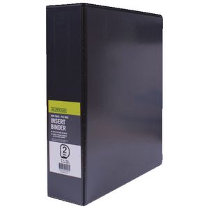 J.Burrows Insert Binder A4 2 D-Ring 50mm Black