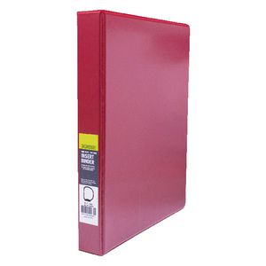 J.Burrows Insert Binder A4 3 D-Ring 25mm Red