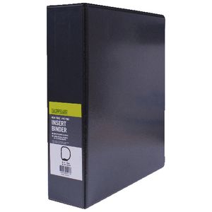 J.Burrows Insert Binder A4 3 D-Ring 50mm Black