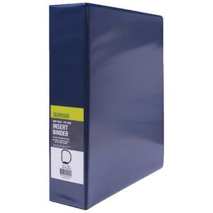 J.Burrows Insert Binder A4 4 D-Ring 50mm Blue