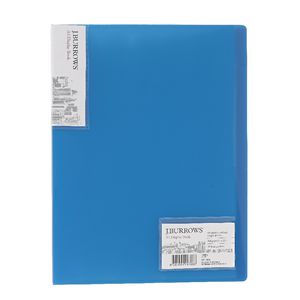 J.Burrows Ice Display Book A4 20 Pocket Fixed Blue