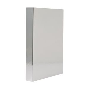 J.Burrows A4 2 D-Ring Binder Metallic Silver