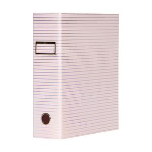 Otto A4 Lever Arch File 70mm Foil Pink Stripe