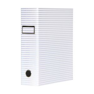 Otto A4 Lever Arch File 70mm Foil White Stripe