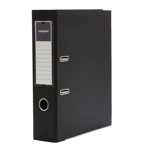 J.Burrows PP Lever Arch A4 2 Ring Black