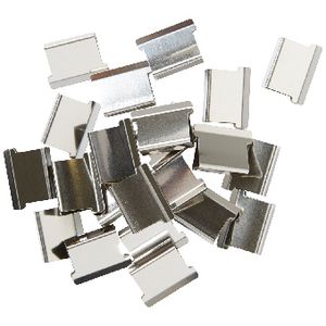 J.Burrows Slide Clips Refills Large Silver 40 Pack