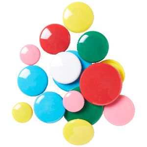 J.Burrows Round Magnets Assorted 45 Pack