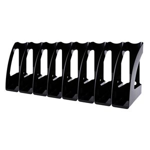J.Burrows Magazine File Black 8 Pack