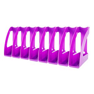 J.Burrows Magazine File Purple 8 Pack