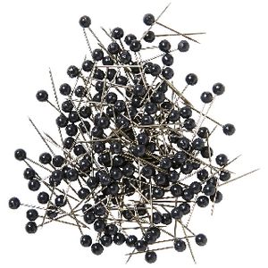J.Burrows Map Pins Black 200 Pack