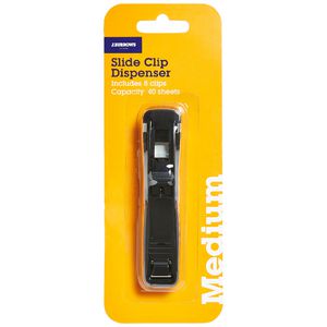 J.Burrows Slide Clip Dispenser Medium Black