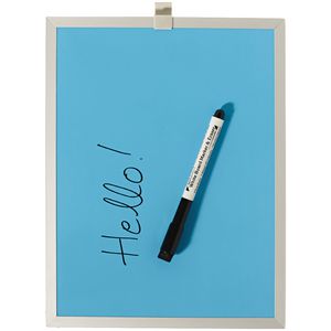 J.Burrows Aluminium Frame Magnetic Whiteboard Blue