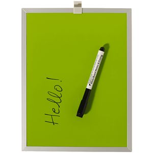 J.Burrows Aluminium Frame Magnetic Whiteboard Green