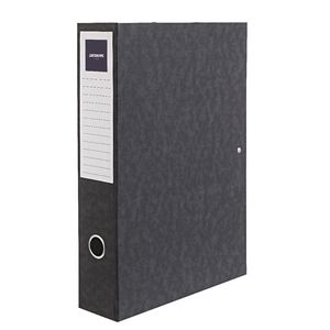 J.Burrows Foolscap Pressboard Box File Black