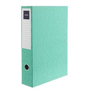 J.Burrows Foolscap Pressboard Box File Green