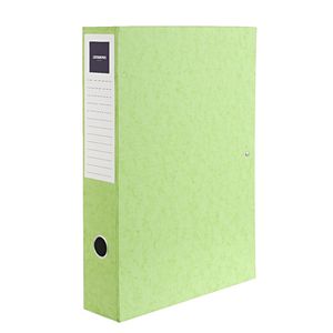 J.Burrows Foolscap Pressboard Box File Lime