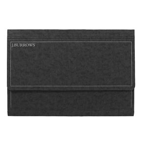 J.Burrows Foolscap Document Wallet Black