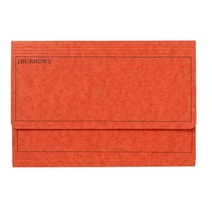 J.Burrows Foolscap Document Wallet Orange