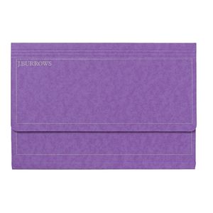 J.Burrows Foolscap Document Wallet Purple