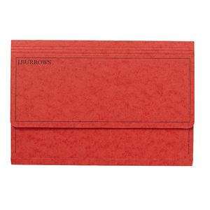 J.Burrows Foolscap Document Wallet Red