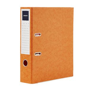 J.Burrows Pressboard Lever Arch File A4 2 Ring Orange