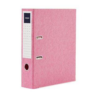 J.Burrows Pressboard Lever Arch File A4 2 Ring Pink