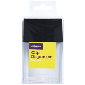 J.Burrows Magnetic Clips Dispenser Black