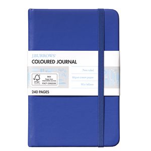 J.Burrows Pocket Coloured Journal 240 Page Blue