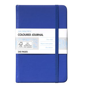 J.Burrows Pocket Coloured Journal 240 Page Blue