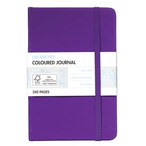 J.Burrows Pocket Coloured Journal 240 Page Purple