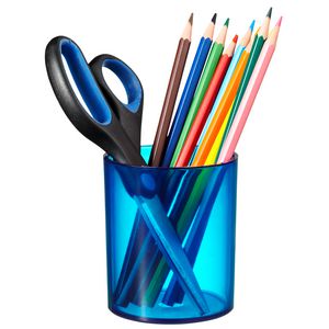 J.Burrows Pen Cup Tinted Blue