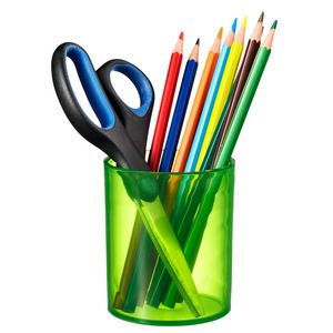J.Burrows Pen Cup Tinted Green